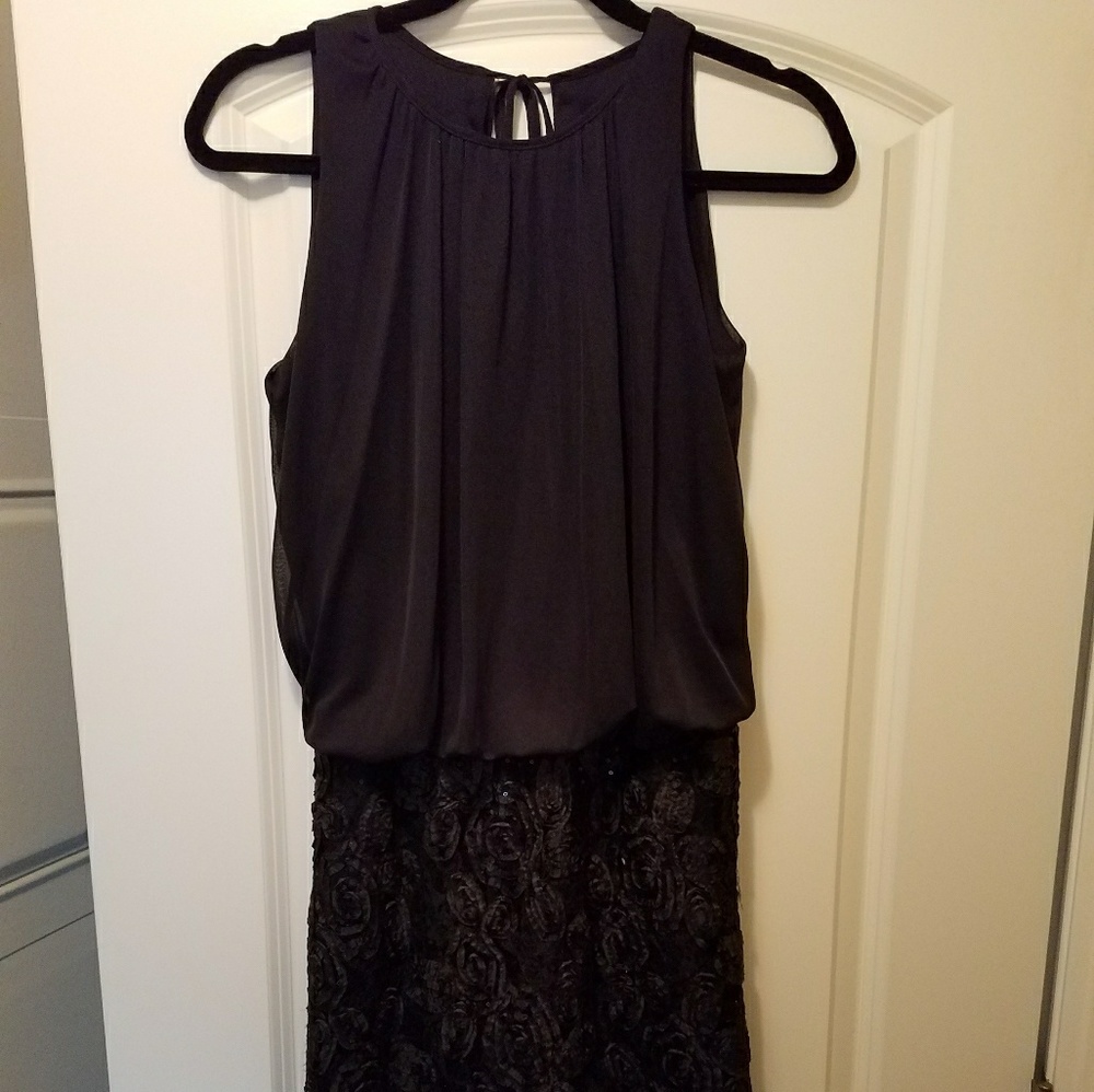 Black Embellished Mini Dress